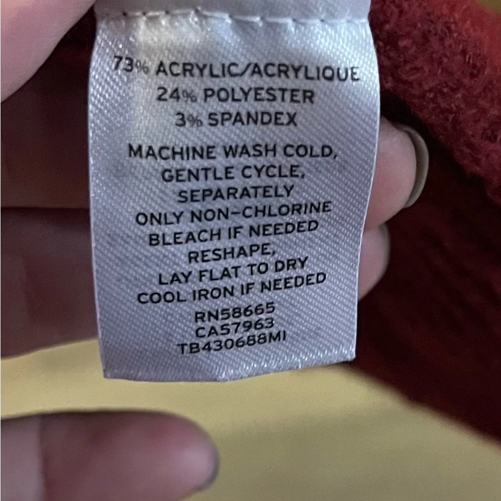 Sold - Sold - NWT- Treasure & Bond Deep Red/Orange Open Front - Picture 10 of 15